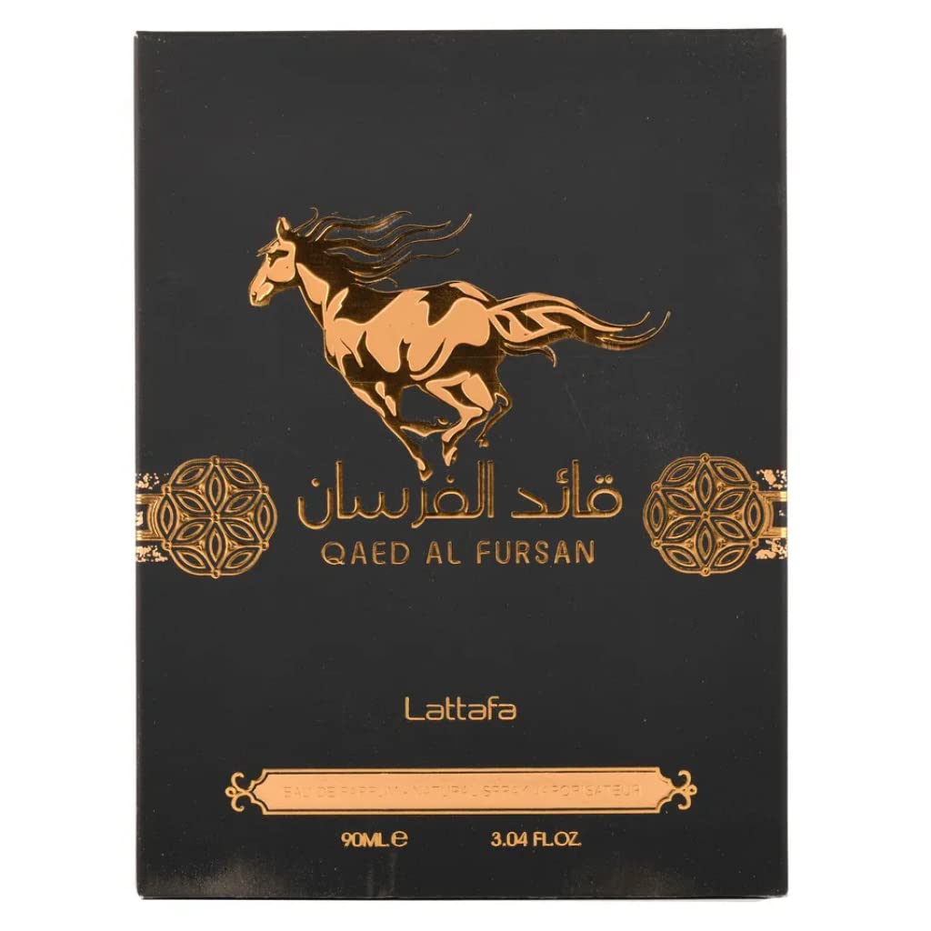 Lattafa Qaed Al Fursan - Oriental, Fruity, Fresh, Amber Wood - Eau de Parfum Long-Lasting Fragrance for Unisex, 3.40 Ounce / 100 ml-Lattafa Qaed Al Fursan - Oriental, Fruity, Fresh, Amber Wood - Eau de Parfum Long-Lasting Fragrance for Unisex, 3.40 Ounce / 100 ml