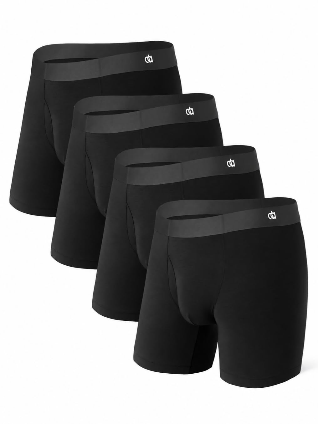 DAVID ARCHY Men's Ultra Soft Underwear Modal Boxer Briefs Slim Fit 6.5" | Second Skin Fabric Breathable, Smooth Low-Profile Waistband, Easy Access Side Fly, Tagless Anti Chafing for All-day Comfort-DAVID ARCHY Men's Ultra Soft Underwear Modal Boxer Briefs Slim Fit 6.5" | Second Skin Fabric Breathable, Smooth Low-Profile Waistband, Easy Access Side Fly, Tagless Anti Chafing for All-day Comfort