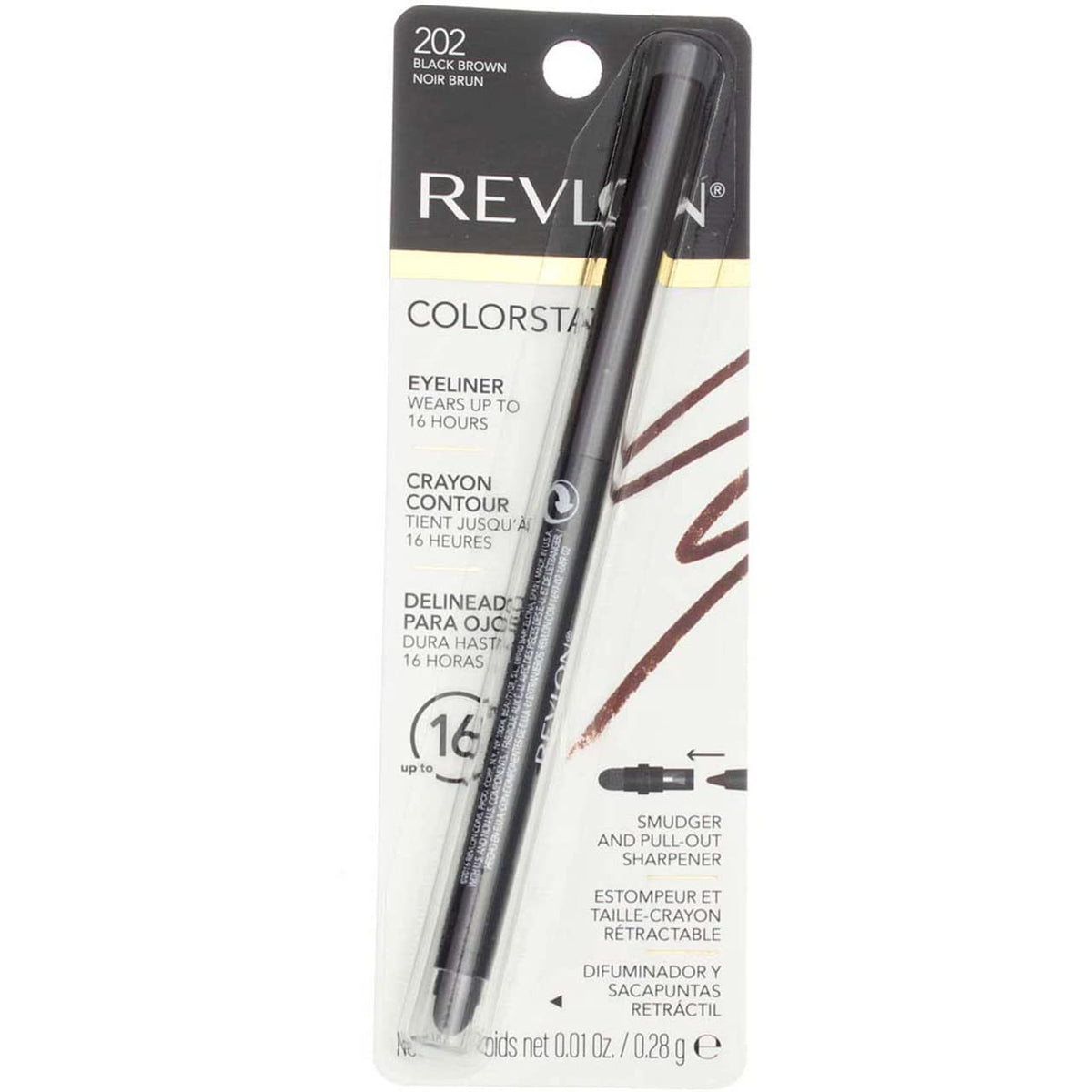 Revlon ColorStay Pencil Waterproof Eyeliner, Smudge-Proof, Eye Makeup with Built-In Sharpener, Long-Lasting, Matte Finish, 201 Black, 2 pack-Revlon ColorStay Pencil Waterproof Eyeliner, Smudge-Proof, Eye Makeup with Built-In Sharpener, Long-Lasting, Matte Finish, 201 Black, 2 pack