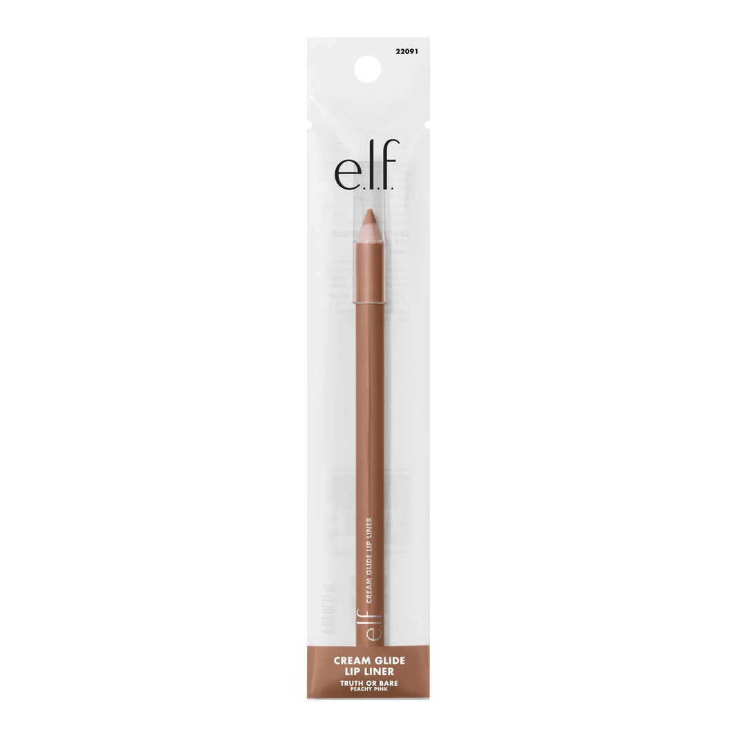 e.l.f. Cream Glide Lip Liner, Highly-Pigmented Pencil For Shaping & Sculpting Lips, Semi-Matte Finish, Vegan & Cruelty-Free-e.l.f. Cream Glide Lip Liner, Highly-Pigmented Pencil For Shaping & Sculpting Lips, Semi-Matte Finish, Vegan & Cruelty-Free