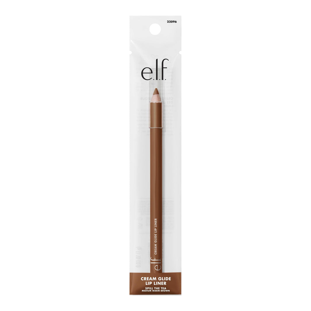 e.l.f. Cream Glide Lip Liner, Highly-Pigmented Pencil For Shaping & Sculpting Lips, Semi-Matte Finish, Vegan & Cruelty-Free-e.l.f. Cream Glide Lip Liner, Highly-Pigmented Pencil For Shaping & Sculpting Lips, Semi-Matte Finish, Vegan & Cruelty-Free
