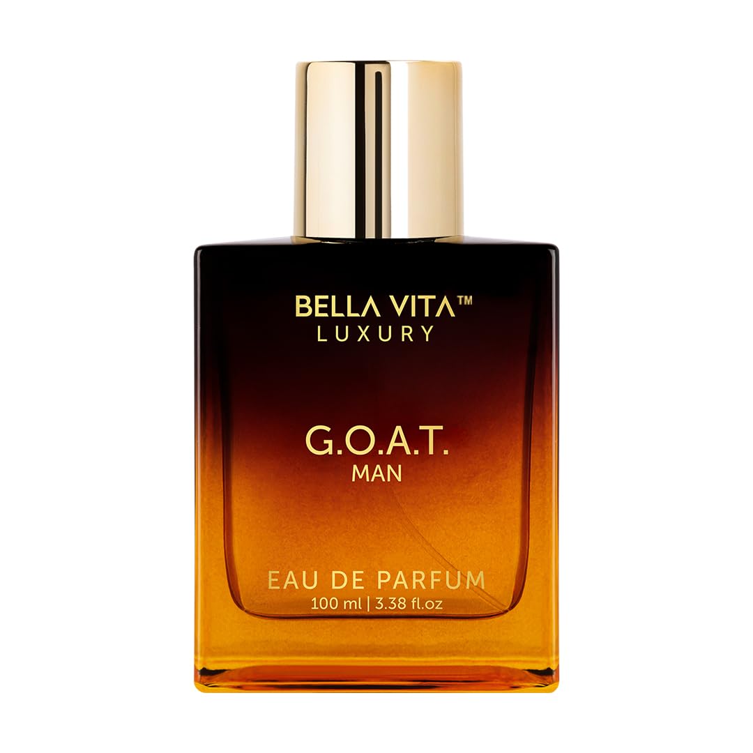 Bellavita Luxury G.O.A.T. Eau de Parfum | 100 ml (3.4 fl.oz.) | Perfume for Men | Citrus, Bergamot, Patchouli, and Vetiver Notes | Long Lasting Men's Fragrance | Gift for father's Day-Bellavita Luxury G.O.A.T. Eau de Parfum | 100 ml (3.4 fl.oz.) | Perfume for Men | Citrus, Bergamot, Patchouli, and Vetiver Notes | Long Lasting Men's Fragrance | Gift for father's Day