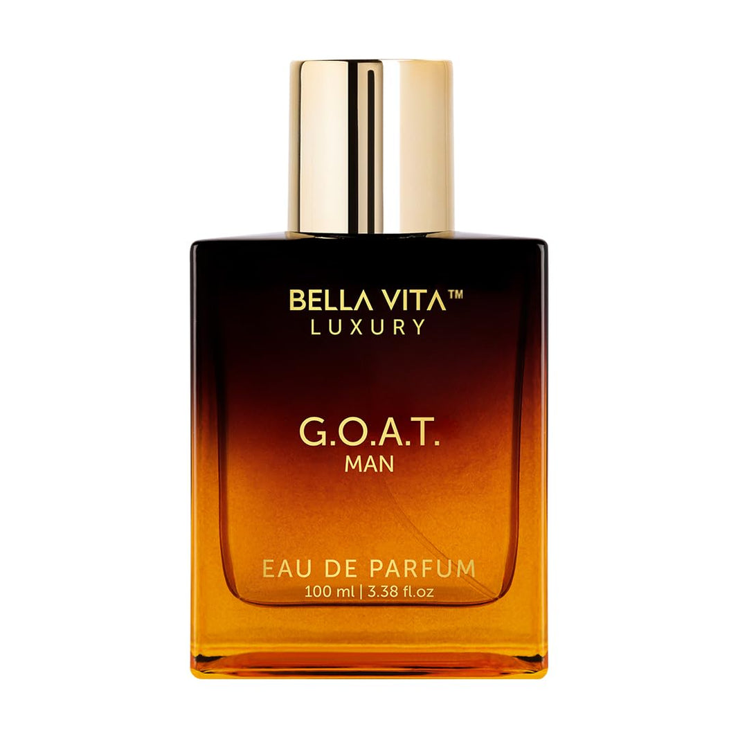Bellavita Luxury G.O.A.T. Eau de Parfum | 100 ml (3.4 fl.oz.) | Perfume for Men | Citrus, Bergamot, Patchouli, and Vetiver Notes | Long Lasting Men's Fragrance | Gift for father's Day-Bellavita Luxury G.O.A.T. Eau de Parfum | 100 ml (3.4 fl.oz.) | Perfume for Men | Citrus, Bergamot, Patchouli, and Vetiver Notes | Long Lasting Men's Fragrance | Gift for father's Day