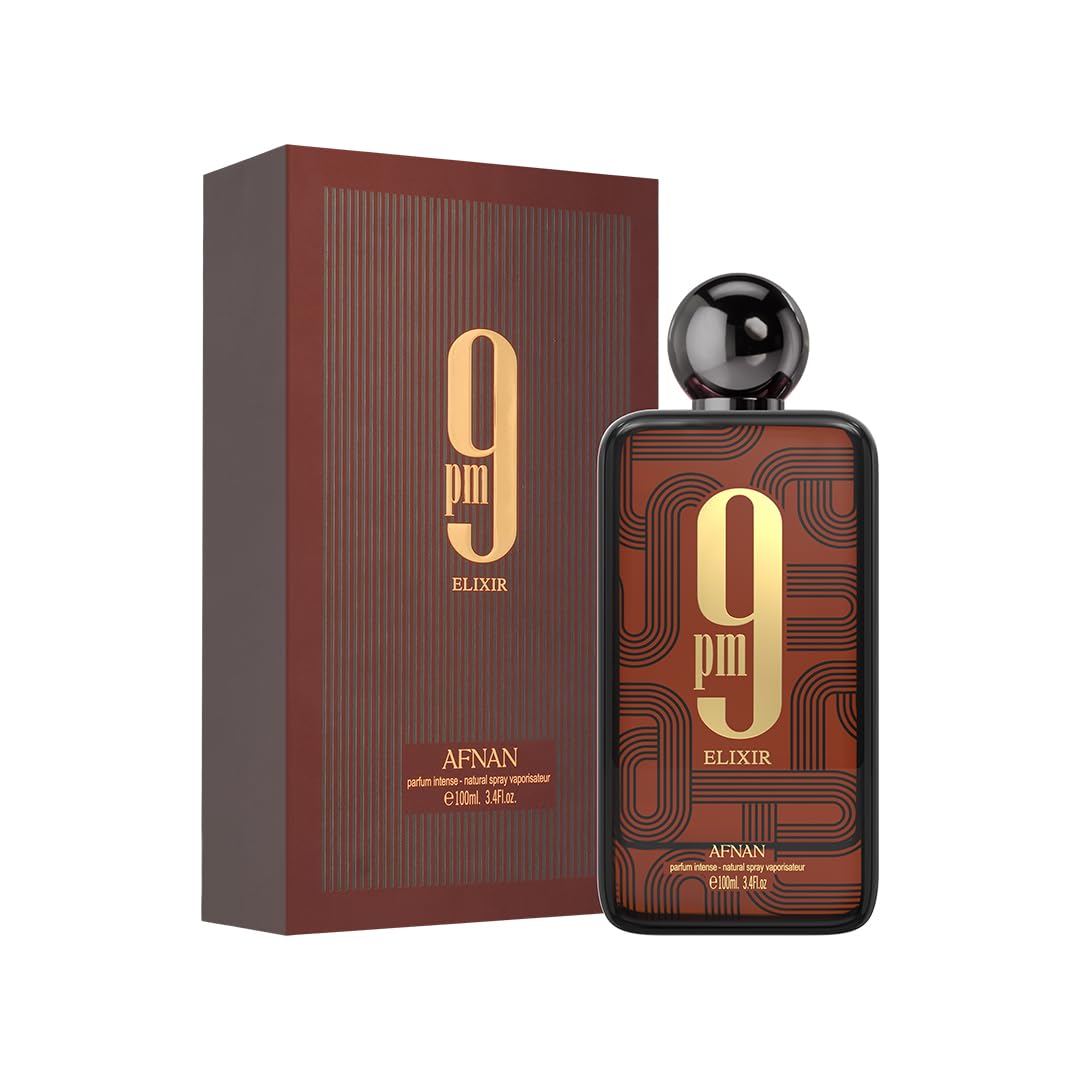 Afnan 9 PM For Men Eau De Parfum, 3.4 Fl. Oz-Afnan 9 PM For Men Eau De Parfum, 3.4 Fl. Oz