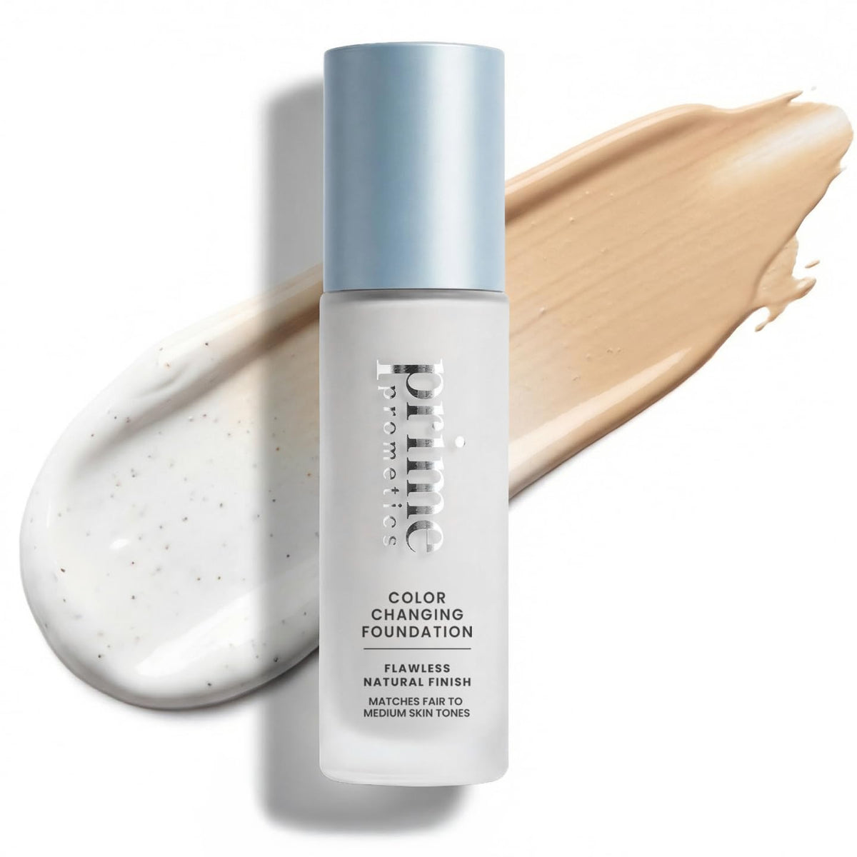 Prime Prometics Color Changing Foundation for Mature Women – Instantly Adapts to Your Skin Tone – Buildable Light-to-Medium Coverage – 12-Hour Wear – Natural Dewy Finish – Hypoallergenic-Prime Prometics Color Changing Foundation for Mature Women – Instantly Adapts to Your Skin Tone – Buildable Light-to-Medium Coverage – 12-Hour Wear – Natural Dewy Finish – Hypoallergenic