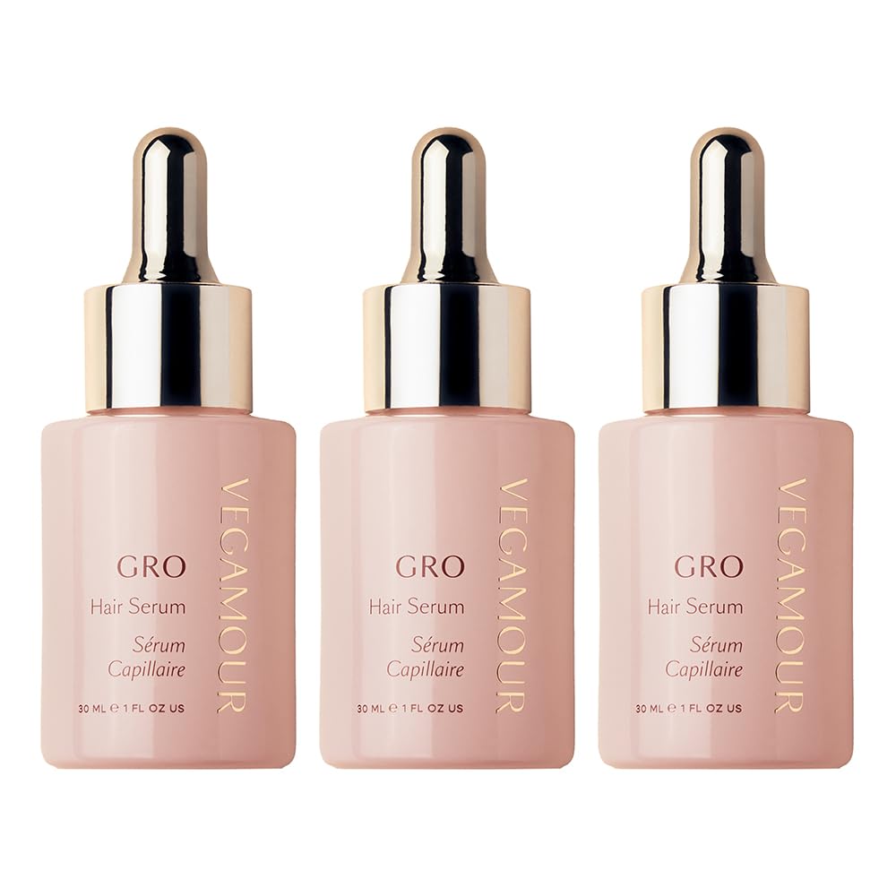 VEGAMOUR GRO Hair Serum for Hair Thinning & Shedding, Thicker Fuller Looking Hair In As Soon As 90 Days, Non Oily, Bergamot Scent, Vegan & Cruelty Free-VEGAMOUR GRO Hair Serum for Hair Thinning & Shedding, Thicker Fuller Looking Hair In As Soon As 90 Days, Non Oily, Bergamot Scent, Vegan & Cruelty Free