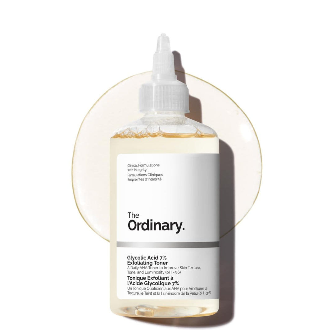 The Ordinary Glycolic Acid 7% Exfoliating Toner, Brightening and Smoothing Daily Toner for More Even-Looking Skin Tone-The Ordinary Glycolic Acid 7% Exfoliating Toner, Brightening and Smoothing Daily Toner for More Even-Looking Skin Tone