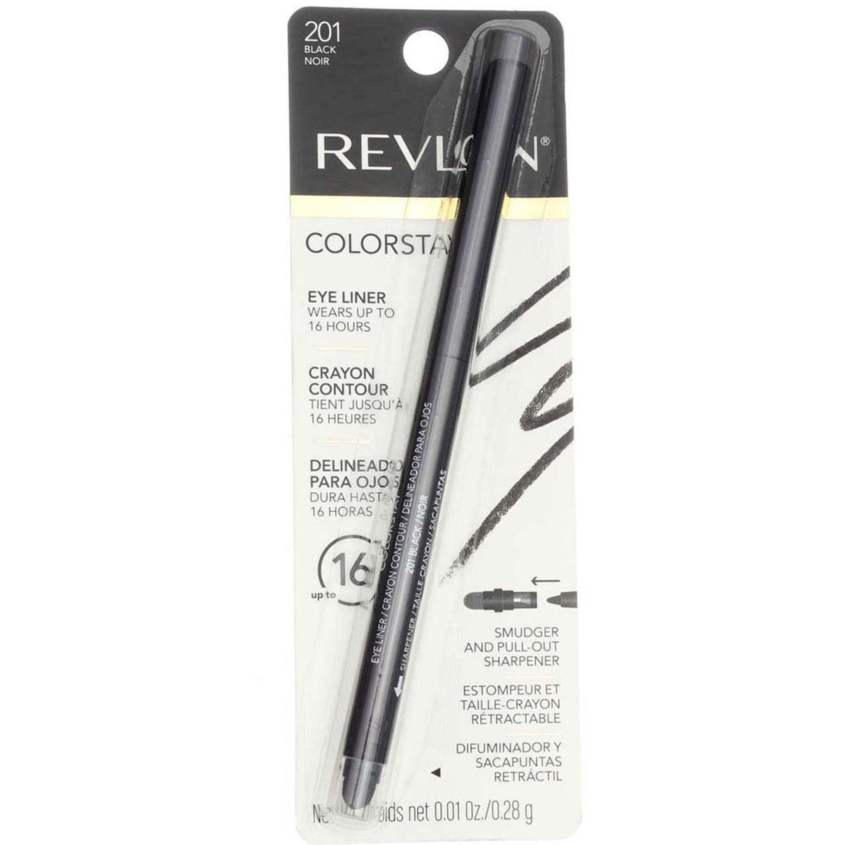 Revlon ColorStay Pencil Waterproof Eyeliner, Smudge-Proof, Eye Makeup with Built-In Sharpener, Long-Lasting, Matte Finish, 201 Black, 2 pack-Revlon ColorStay Pencil Waterproof Eyeliner, Smudge-Proof, Eye Makeup with Built-In Sharpener, Long-Lasting, Matte Finish, 201 Black, 2 pack