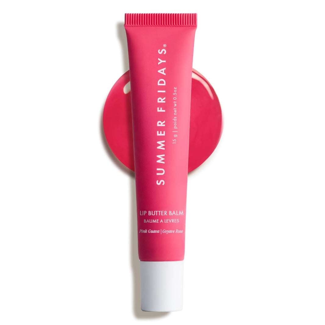 Summer Fridays Lip Butter Balm - Moisturizing Lip Gloss for Instant Shine + Sheer Color - With Nourishing Shea Butter - Everyday Makeup + Skin Care Summer Essentials - Vegan - Pink Sugar (.5 Oz)-Summer Fridays Lip Butter Balm - Moisturizing Lip Gloss for Instant Shine + Sheer Color - With Nourishing Shea Butter - Everyday Makeup + Skin Care Summer Essentials - Vegan - Pink Sugar (.5 Oz)
