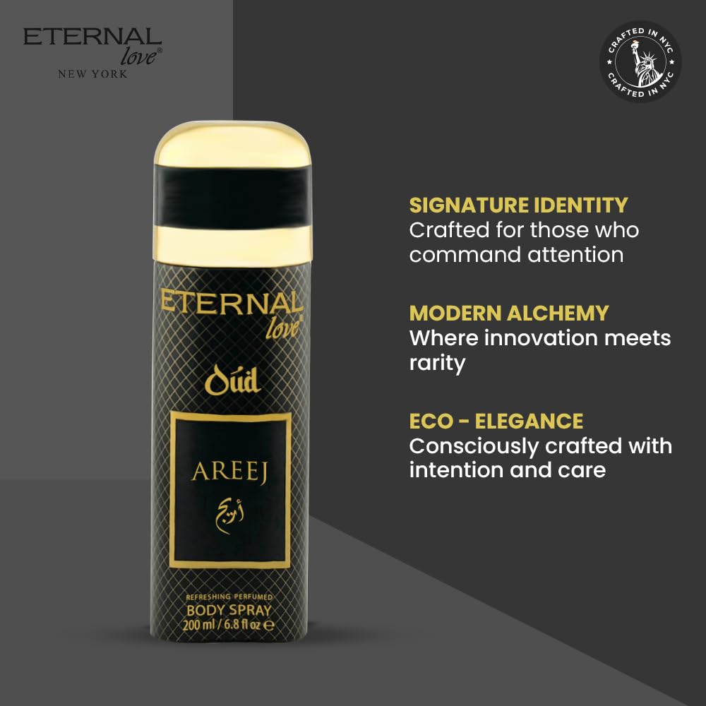 Eternal Love Amber Oud - Long Lasting Unisex Eau de Parfum - Warm Woody Oriental Fragrance with Oud & Amber - Dubai Inspired Arabic Scent - 3.4oz-Eternal Love Amber Oud - Long Lasting Unisex Eau de Parfum - Warm Woody Oriental Fragrance with Oud & Amber - Dubai Inspired Arabic Scent - 3.4oz