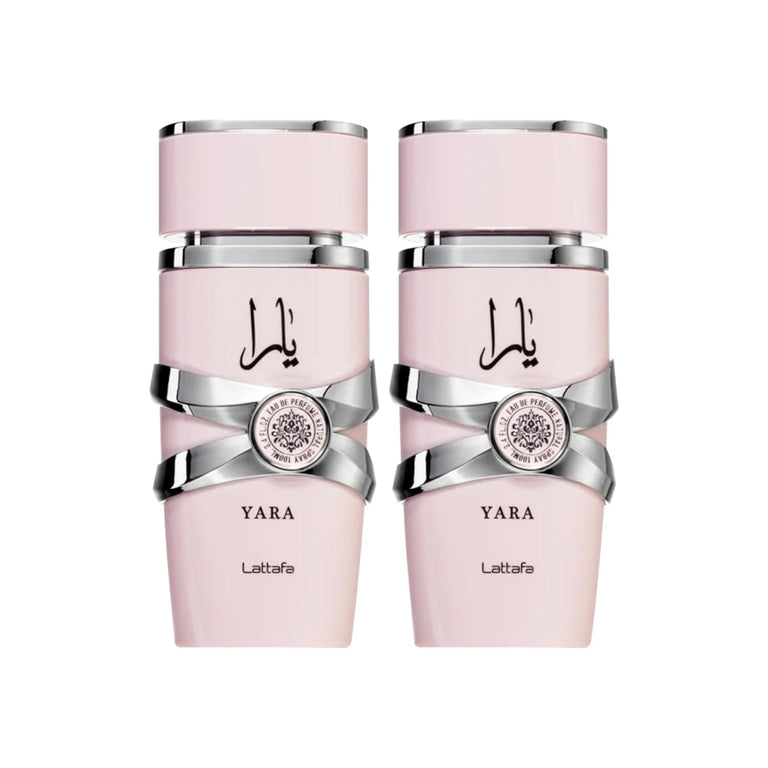 Lattafa Yara for Women Eau de Parfum Spray, 3.4 Ounce (Pack of 2)