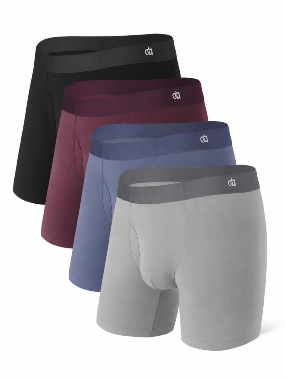 DAVID ARCHY Men's Ultra Soft Underwear Modal Boxer Briefs Slim Fit 6.5" | Second Skin Fabric Breathable, Smooth Low-Profile Waistband, Easy Access Side Fly, Tagless Anti Chafing for All-day Comfort-DAVID ARCHY Men's Ultra Soft Underwear Modal Boxer Briefs Slim Fit 6.5" | Second Skin Fabric Breathable, Smooth Low-Profile Waistband, Easy Access Side Fly, Tagless Anti Chafing for All-day Comfort