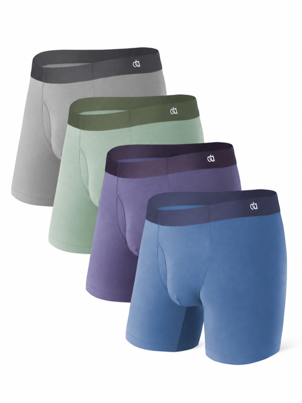 DAVID ARCHY Men's Ultra Soft Underwear Modal Boxer Briefs Slim Fit 6.5" | Second Skin Fabric Breathable, Smooth Low-Profile Waistband, Easy Access Side Fly, Tagless Anti Chafing for All-day Comfort-DAVID ARCHY Men's Ultra Soft Underwear Modal Boxer Briefs Slim Fit 6.5" | Second Skin Fabric Breathable, Smooth Low-Profile Waistband, Easy Access Side Fly, Tagless Anti Chafing for All-day Comfort