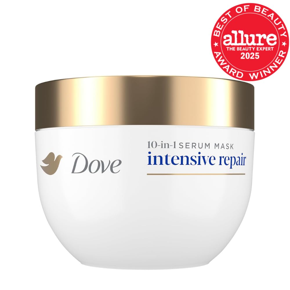 Dove Hair Intensive Repair 10in1 Serum Mask for Damaged Hair with Bio-Protein Care Technology and Amino Serum 9.2 fl oz-Dove Hair Intensive Repair 10in1 Serum Mask for Damaged Hair with Bio-Protein Care Technology and Amino Serum 9.2 fl oz
