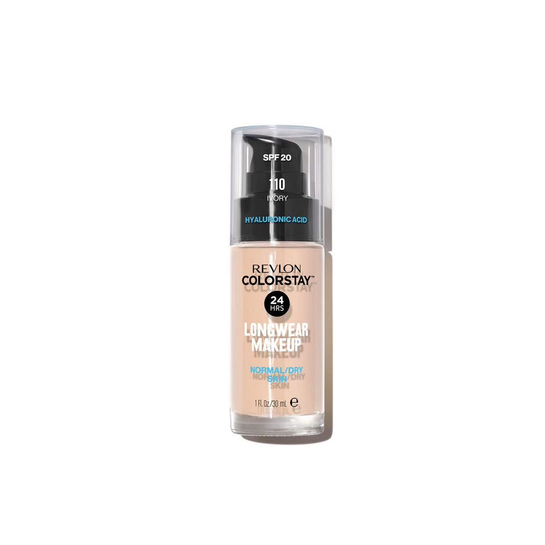 Revlon Liquid Foundation, ColorStay Face Makeup for Normal & Dry Skin, SPF 20, Longwear Medium-Full Coverage with Natural Finish, 240 Medium Beige, 1 Fl Oz-Revlon Liquid Foundation, ColorStay Face Makeup for Normal & Dry Skin, SPF 20, Longwear Medium-Full Coverage with Natural Finish, 240 Medium Beige, 1 Fl Oz