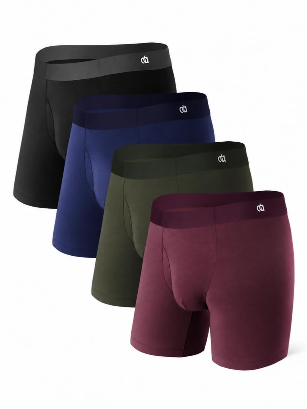 DAVID ARCHY Men's Ultra Soft Underwear Modal Boxer Briefs Slim Fit 6.5" | Second Skin Fabric Breathable, Smooth Low-Profile Waistband, Easy Access Side Fly, Tagless Anti Chafing for All-day Comfort-DAVID ARCHY Men's Ultra Soft Underwear Modal Boxer Briefs Slim Fit 6.5" | Second Skin Fabric Breathable, Smooth Low-Profile Waistband, Easy Access Side Fly, Tagless Anti Chafing for All-day Comfort
