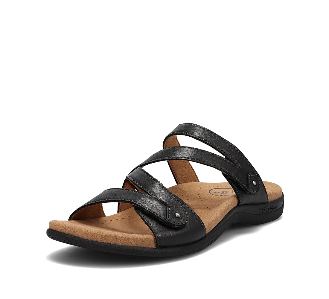 Taos Double U Premium Leather Women’s Sandal - Stylish Adjustable Strap Design with Arch Support, Cooling Gel Padding for All-Day Enjoyment and Walking Comfort-Taos Double U Premium Leather Women’s Sandal - Stylish Adjustable Strap Design with Arch Support, Cooling Gel Padding for All-Day Enjoyment and Walking Comfort