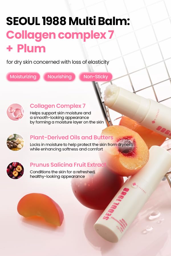 K-Secret Seoul 1988 Multi Balm: Collagen Complex 7 + Plum-K-Secret Seoul 1988 Multi Balm: Collagen Complex 7 + Plum