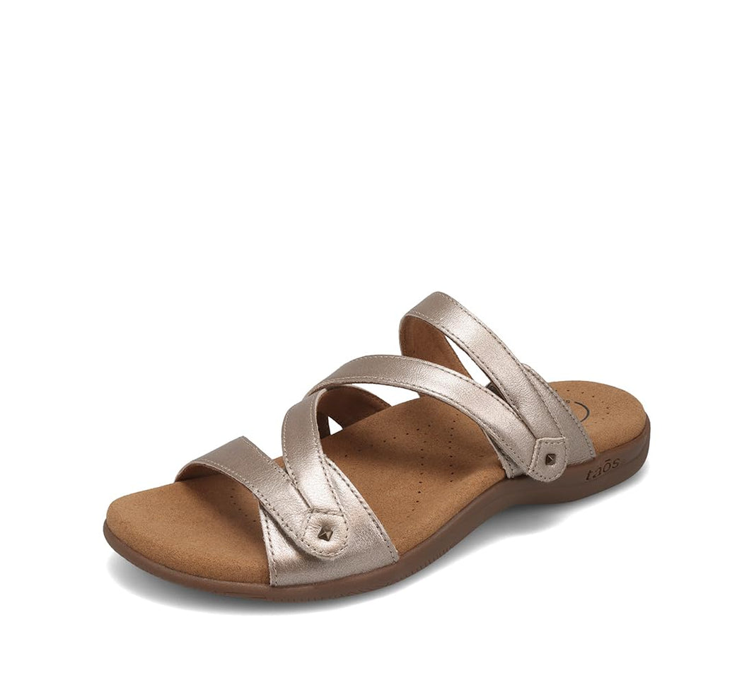 Taos Double U Premium Leather Women’s Sandal - Stylish Adjustable Strap Design with Arch Support, Cooling Gel Padding for All-Day Enjoyment and Walking Comfort-Taos Double U Premium Leather Women’s Sandal - Stylish Adjustable Strap Design with Arch Support, Cooling Gel Padding for All-Day Enjoyment and Walking Comfort