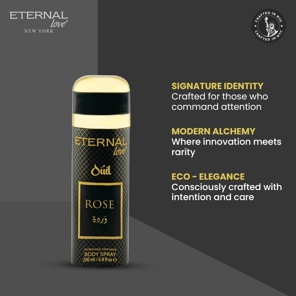 Eternal Love Amber Oud - Long Lasting Unisex Eau de Parfum - Warm Woody Oriental Fragrance with Oud & Amber - Dubai Inspired Arabic Scent - 3.4oz-Eternal Love Amber Oud - Long Lasting Unisex Eau de Parfum - Warm Woody Oriental Fragrance with Oud & Amber - Dubai Inspired Arabic Scent - 3.4oz