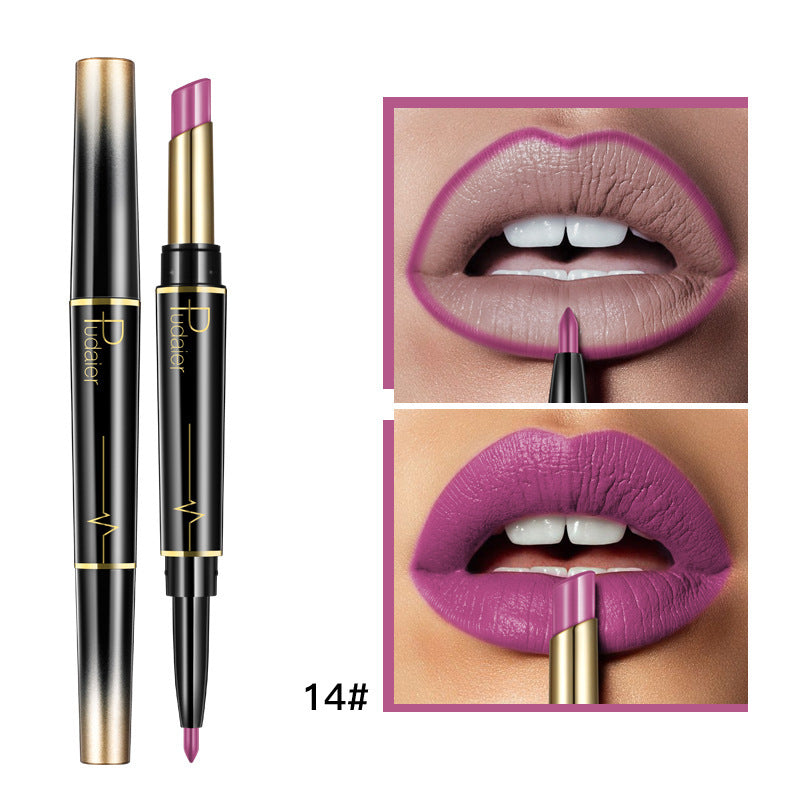 Matte Double-headed Lipstick Lip Liner Lip Lacquer-ceaab4edee4dc6c133f779d1ae5dc308
