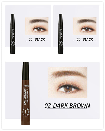 Four-headed Eyebrow Pencil Long-lasting No Blooming-a221a54724d222956fa3ad78843712d9