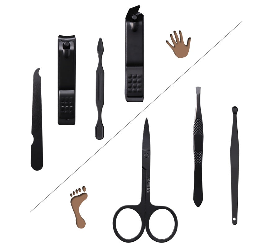 7 nail clippers Nail Manicure Set knife eyebrow set function Manicure Manicure Kit-8a2cc83647b0db7be52f148622b18254