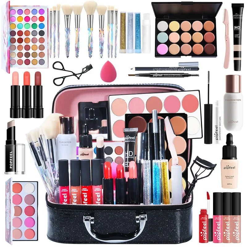Beginner Cosmetics Makeup Set Complete Set Novice Student Light Makeup Gift Box-10ce75bfb72d40c69cd1d867dff814f3