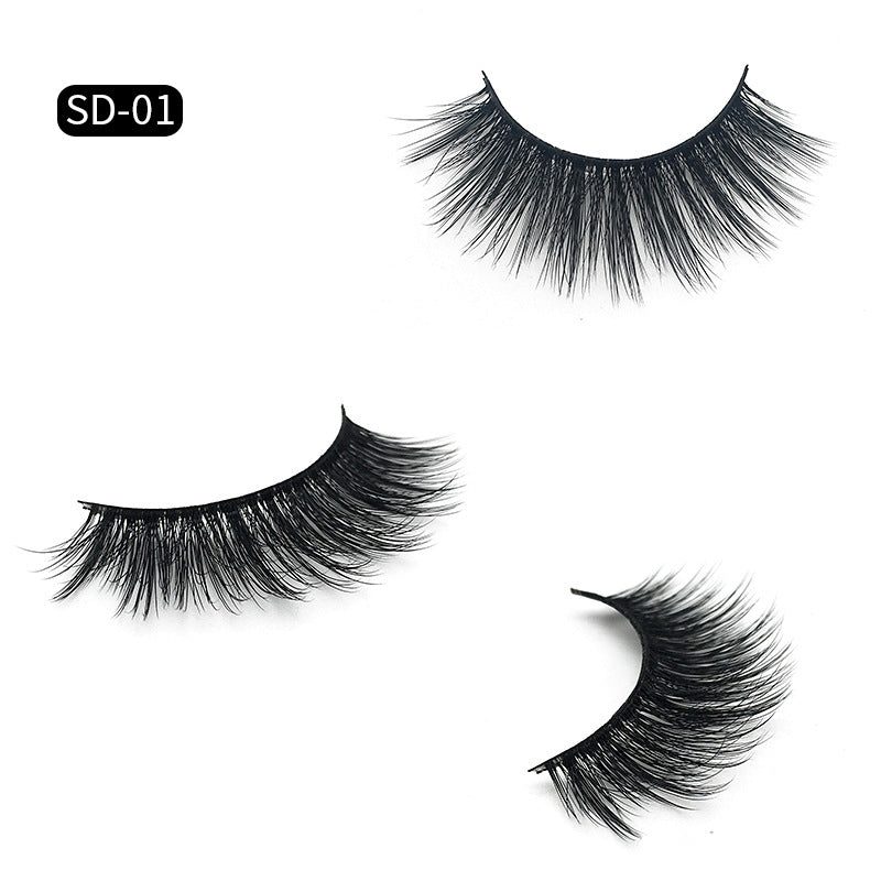 SD exaggerated mink eyelashes 3D stereo 25 dense false eyelashes-a4272be1f86e6257f15477b656628284