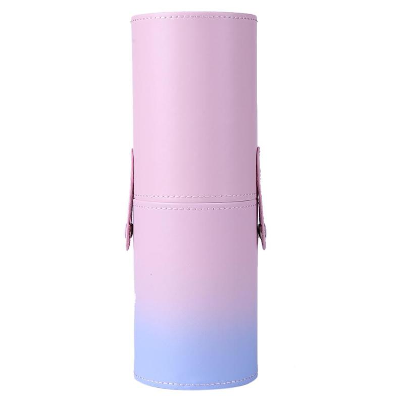 Gradient PU Leather Makeup Brush Holder Cup-e8f9773eb7de8393b9a0ca0be899a4e3