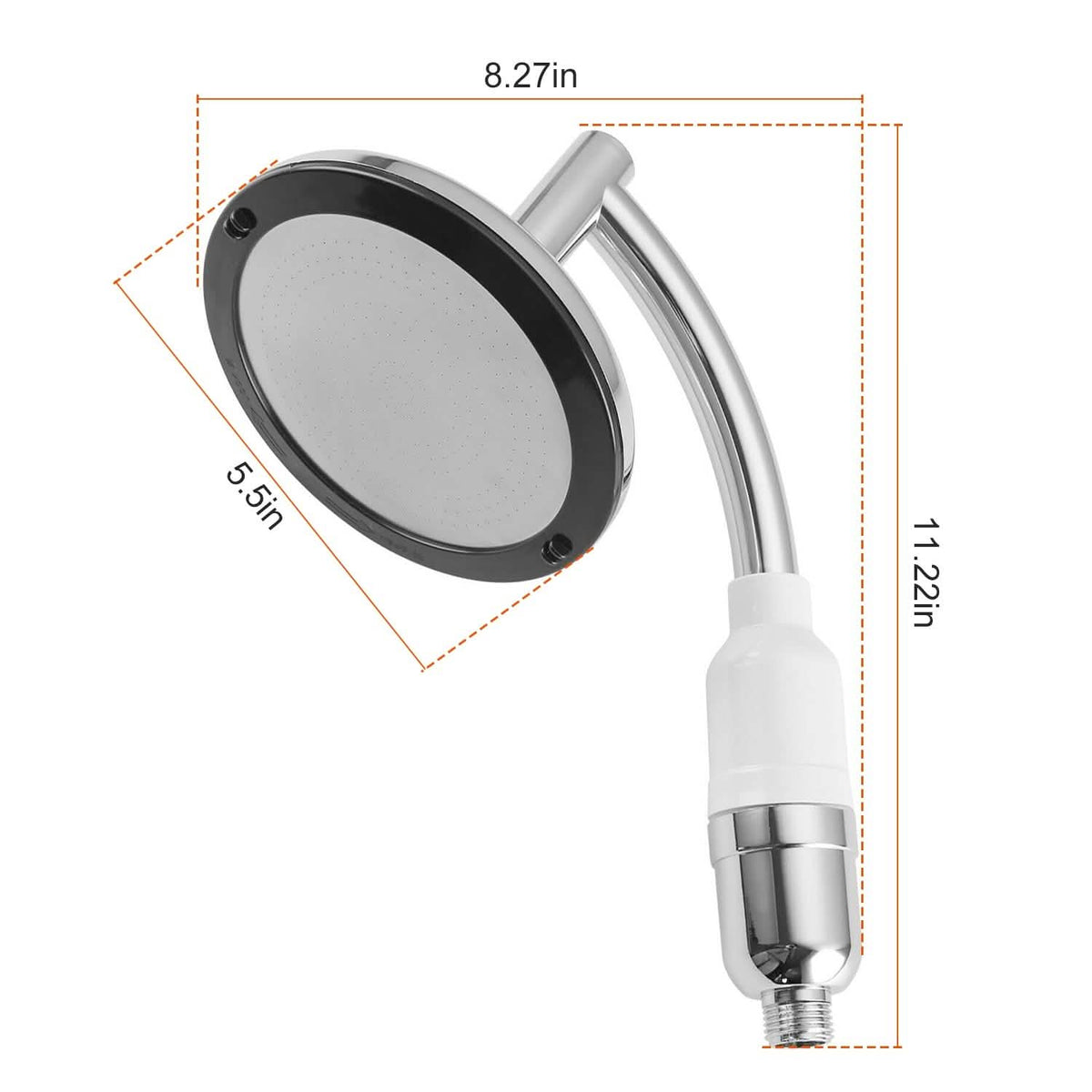 5.5-Inch High Pressure Shower Head-5.5-Inch High Pressure Shower Head