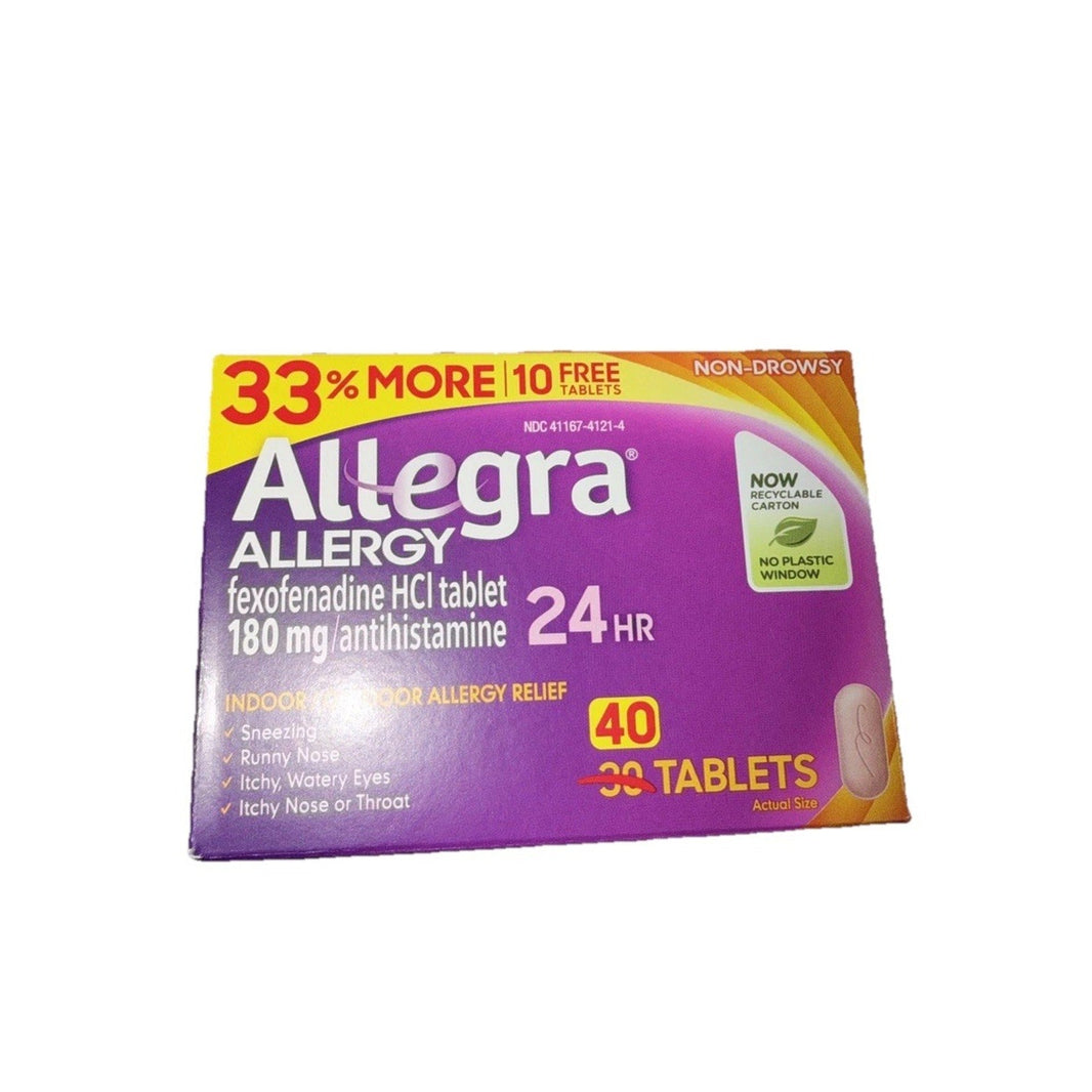 Allegra 24HR Allergy Relief, 180mg, 40 Tablets-Allegra 24HR Allergy Relief, 180mg, 40 Tablets