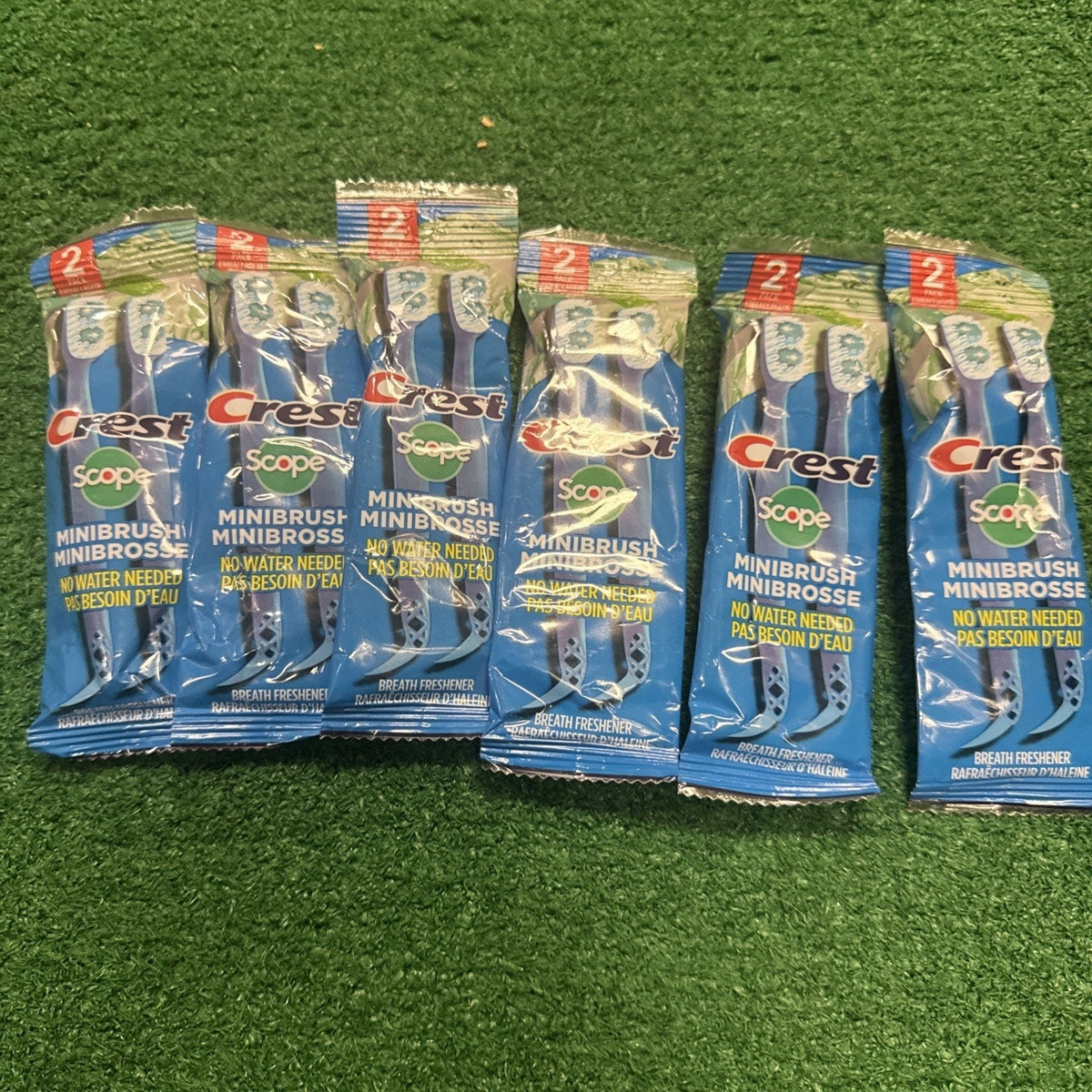 Crest Scope Waterless Disposable Travel Toothbrush, 6 x 2-Pack-Crest Scope Waterless Disposable Travel Toothbrush, 6 x 2-Pack