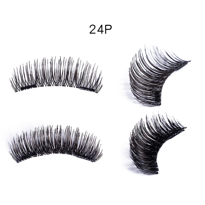 3D double magnet false eyelashes 24P double magnet false Mascara free magnetic false eyelash double magnet eyelashes-fef5eb5a896348535d0fab8a74b19c14