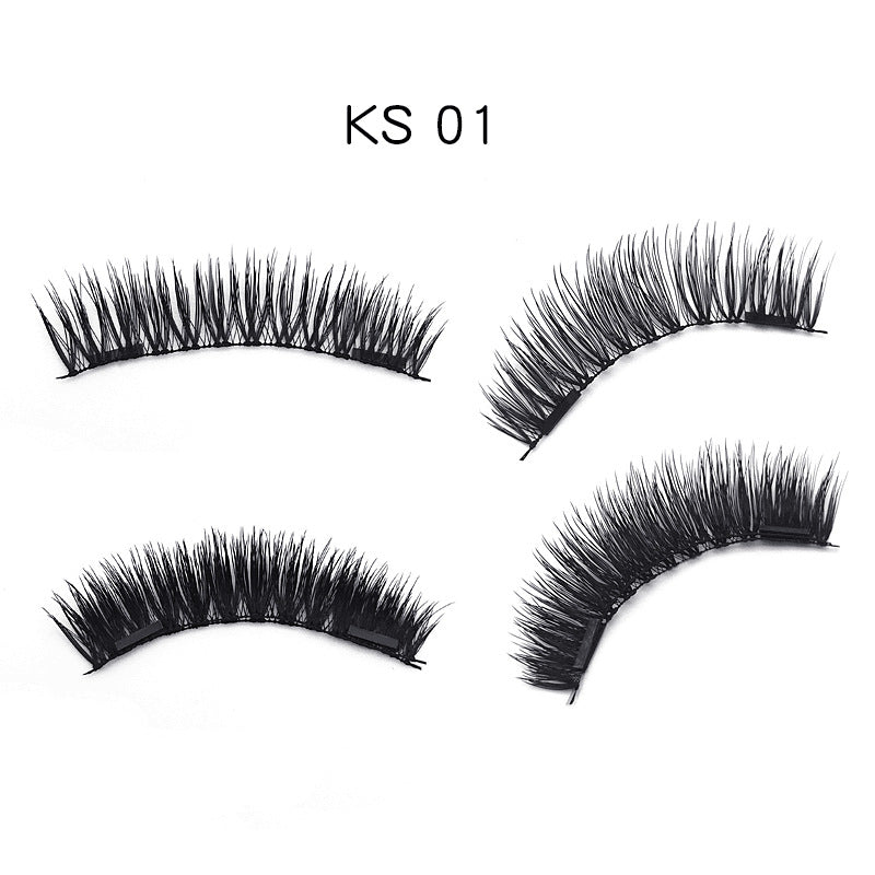 3D double magnet false eyelashes 24P double magnet false Mascara free magnetic false eyelash double magnet eyelashes-5444fd45aff262e55ac14744a23af89e