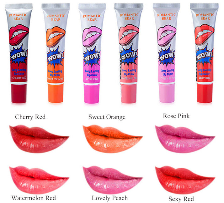 Amazing 6 Colors Peel Off Liquid Lipstick Waterproof Long Lasting Lip Gloss Mask Moisturizer Makeup Tear Pull Lip Lint Cosmetic-1c18614d3c0c4dcc8b0b256d1ad64097
