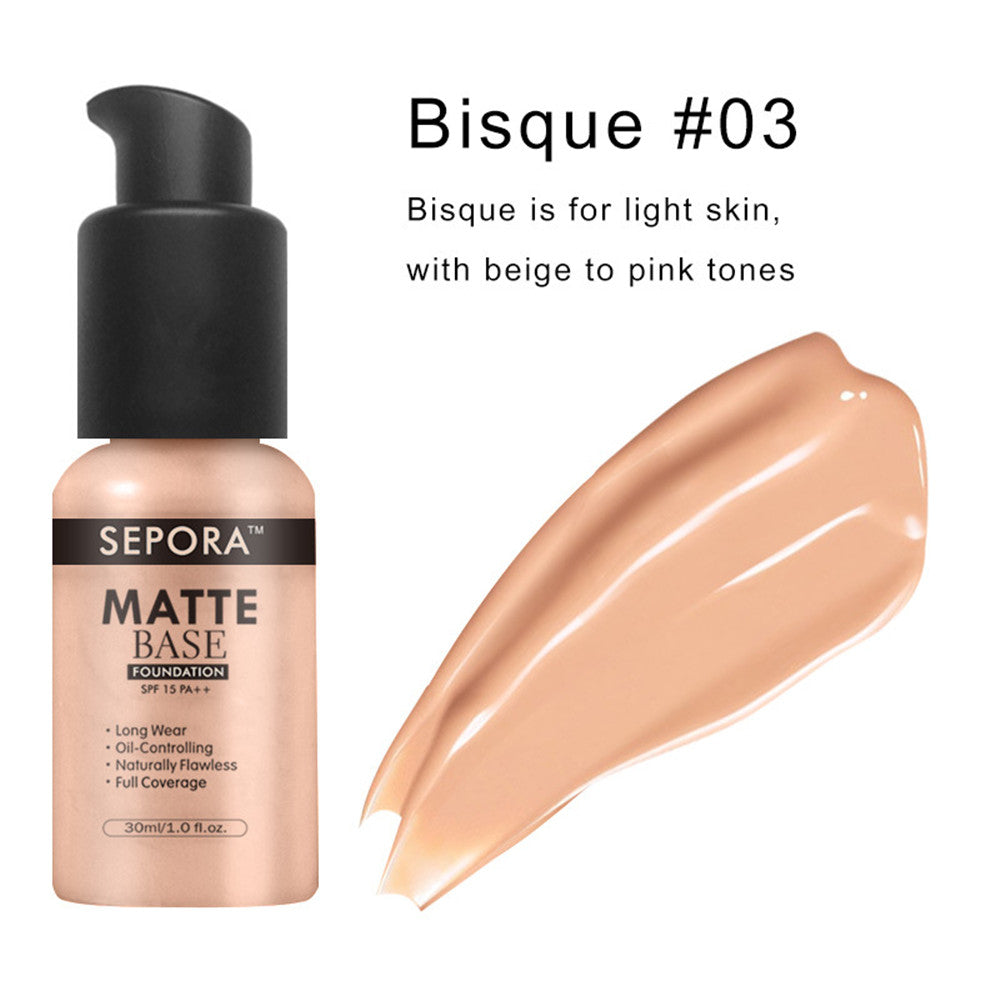 Isolate Waterproof Natural Concealer Base Makeup Matte Liquid Foundation Oil Control Foundation Cream-b12ef93f1615c119e0407b2811871369