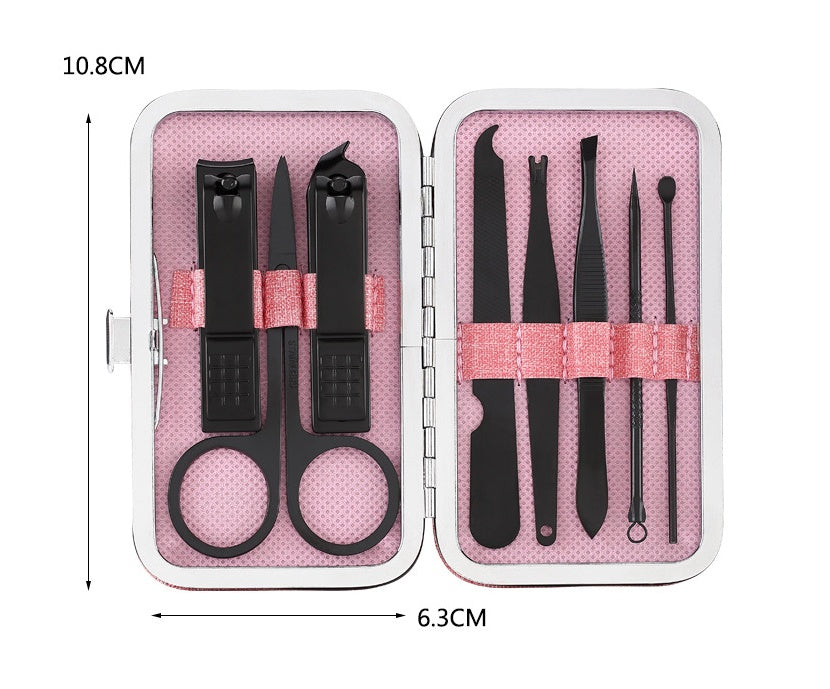 Manicure tool nail clipper 8 piece set-791a3f17a3becad132597588031f188b