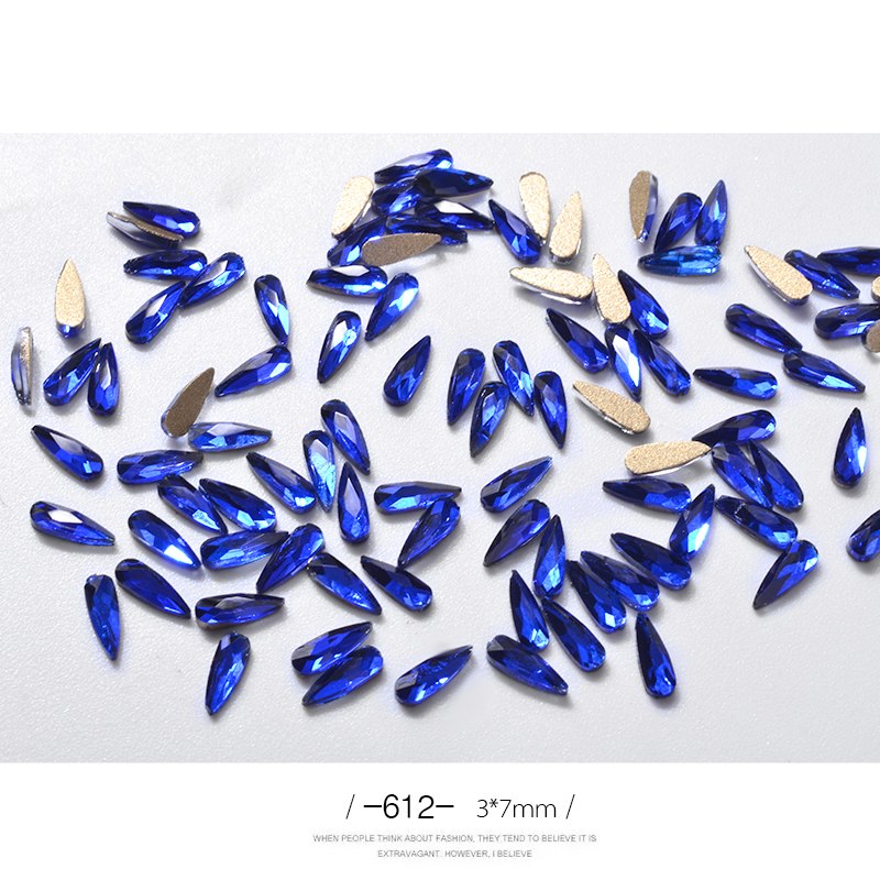 10Pcs 3D Nail Art Rhinestones Long Water Drop Shaped Glitter Nail Art Decorations Accessoires Nail Supplies-457db222d029c83157340bd0c4c23fdb