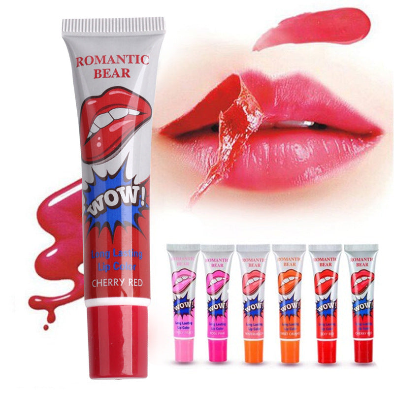 Amazing 6 Colors Peel Off Liquid Lipstick Waterproof Long Lasting Lip Gloss Mask Moisturizer Makeup Tear Pull Lip Lint Cosmetic-427a294d7b7fa9d91db74f68e508fb9d