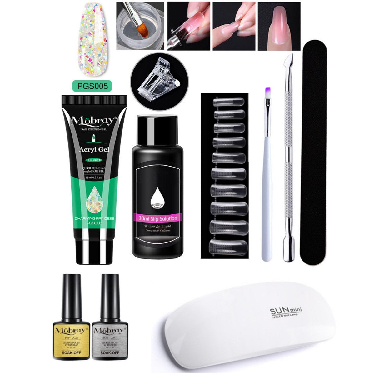 7-Piece Nail Art Crystal Extender Set-8139ea81675c021d7835b597c5b50171