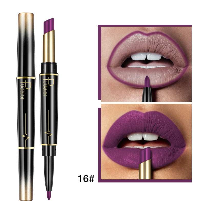 Matte Double-headed Lipstick Lip Liner Lip Lacquer-caa644ba9fd69c83a4b4558b6c9e26f1