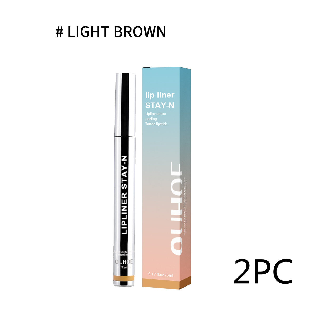 Lip Liner Pen Dark Brown Waterproof Long Lasting Plump Soft Lip Gloss Makeup Cosmetics-d977f530adf130928c4263c0a3566864
