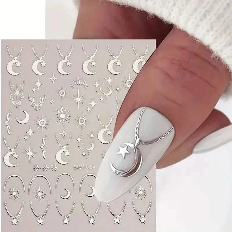 5D Embossed Three-dimensional Nail Stickers-5D Embossed Three-dimensional Nail Stickers