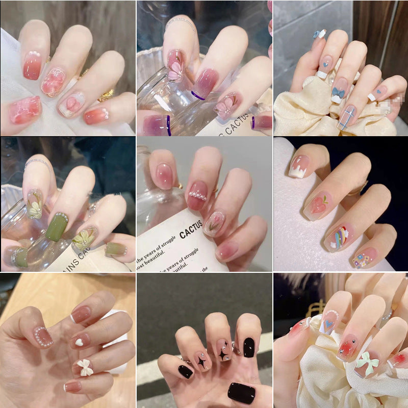 Wear Nail Aurora Ice Through Nail Wear Nail Patch-1d485733e410e6d880bc31fe11cdbb63