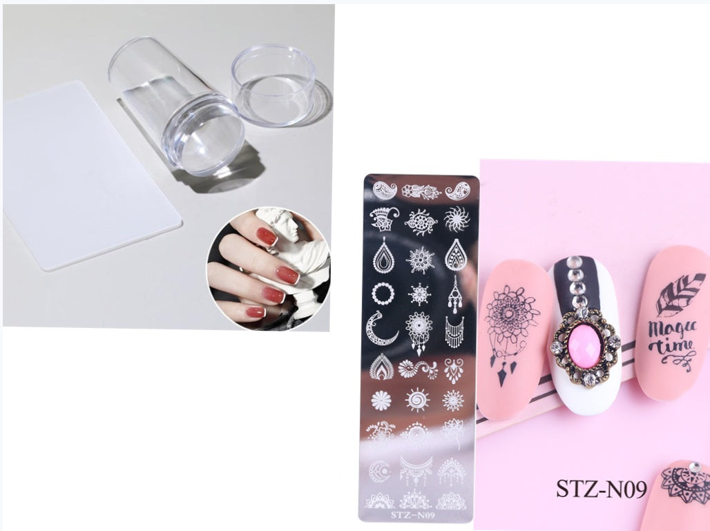 Nail print long steel plate-f2ee2161312b3c3763009cf60cce51e1
