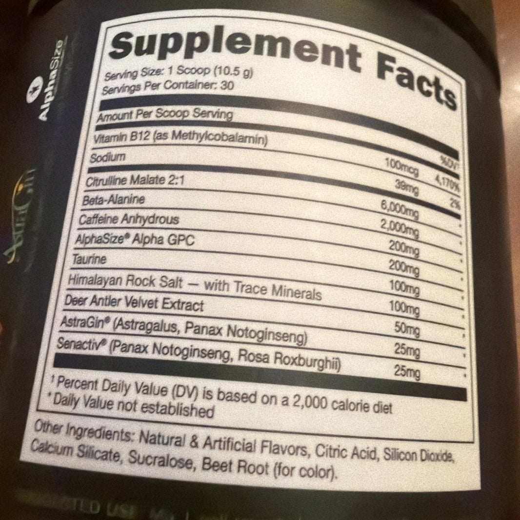 Bucked Up, Pre-Workout, Strawberry Kiwi, 11.1 oz (315 g)BB 01/27-Bucked Up, Pre-Workout, Strawberry Kiwi, 11.1 oz (315 g)BB 01/27