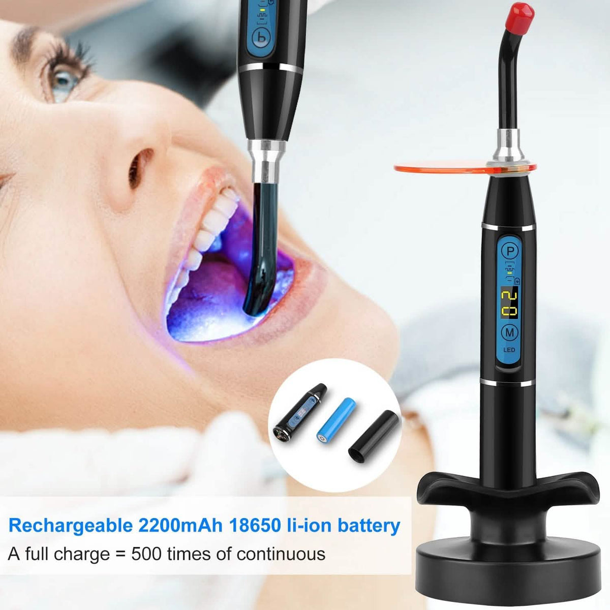 5W Cordless Dental LED Curing Light-5W Cordless Dental LED Curing Light