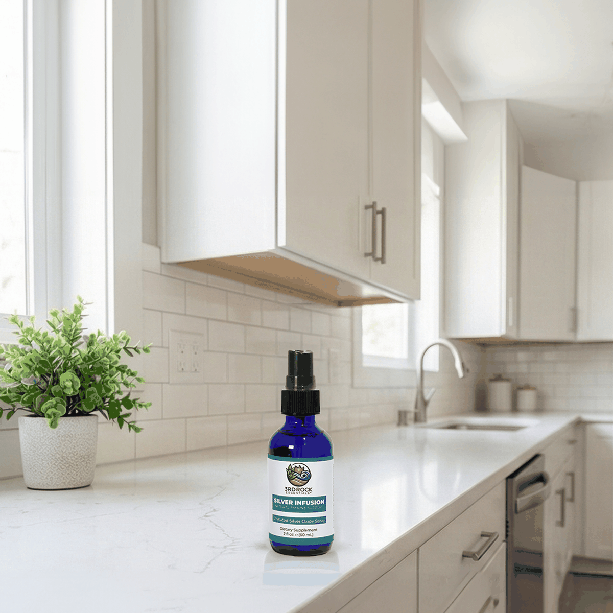 Silver Infusion 150 PPM Chelated Silver Oxide Supplement - 2 oz. Spray-Silver Infusion 150 PPM Chelated Silver Oxide Supplement - 2 oz. Spray