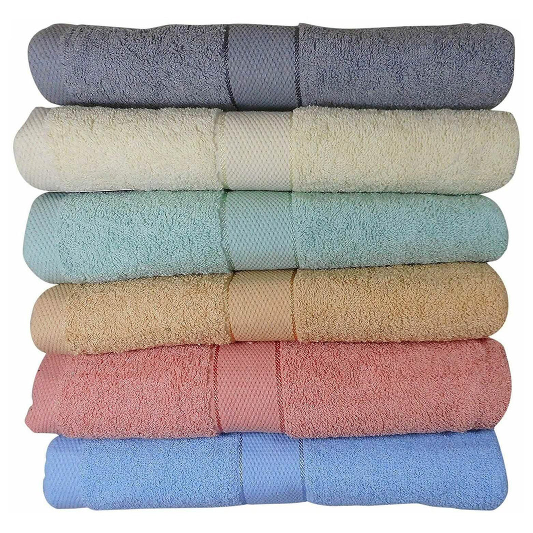6-Pack: Imperial Luxury Bath Towel Set - Multi Color-6-Pack: Imperial Luxury Bath Towel Set - Multi Color